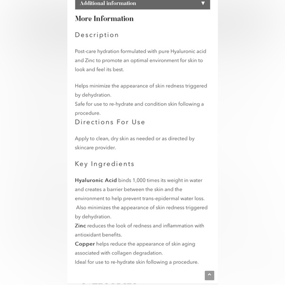 PHAZ hyaluronic acid blend. Pump 3/4’s full - Picture 3 of 3